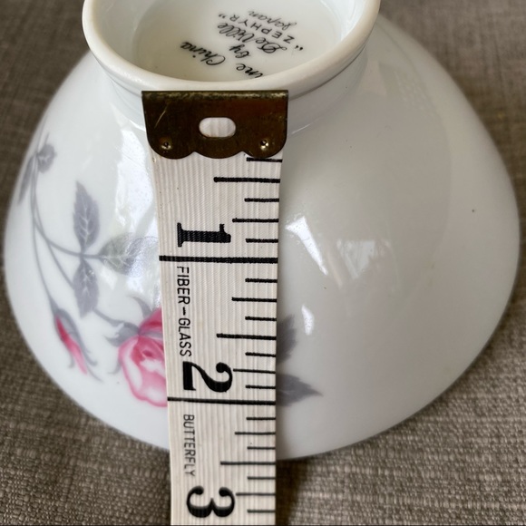 Vintage Pink Rose Zephyr x Deville Soup Rice Bowl - Picture 6 of 7